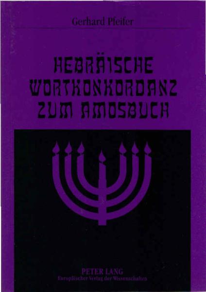Hebräische Wortkonkordanz zum Amosbuch.