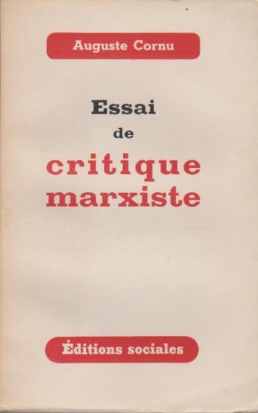 Essai de critique marxiste.