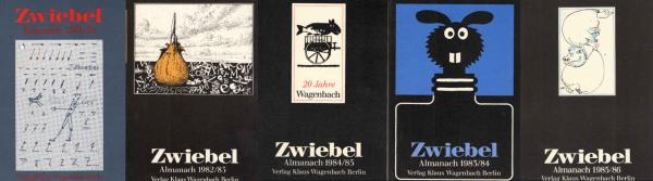 Zwiebel 17 - 21 : Almanache 1981 bis 1986. (5 Bücher)