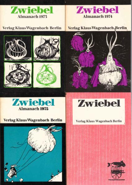 Zwiebel 9 - 12 : Almanache 1973 - 1976 (4 Bücher)