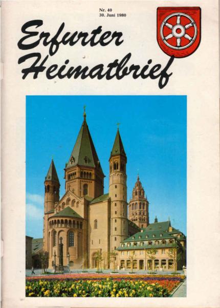 Erfurter Heimatbrief Nr. 40, 30. Juni 1980