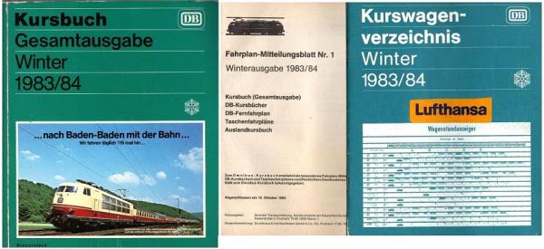 Kursbuch Gesamtausgabe ; Winter 1983/84. 25. September 1983 bis 2. Juni 1984.