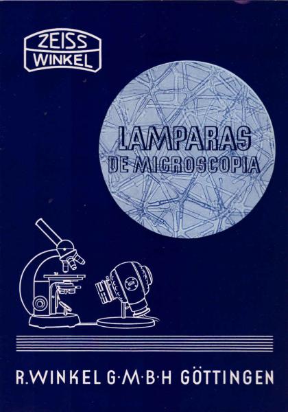 Zeiss Winkel. Lamparas de Microscopia. [Werbebroschüre]