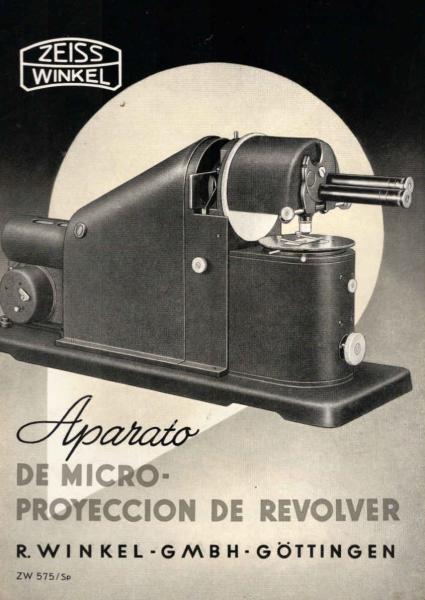 Zeiss Winkel. El Aparato de Microproyeccion de Revolver. [Werbebroschüre]
