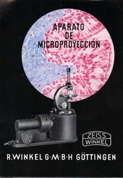 Zeiss Winkel. Aparato de Microproyección. [Werbeblatt]