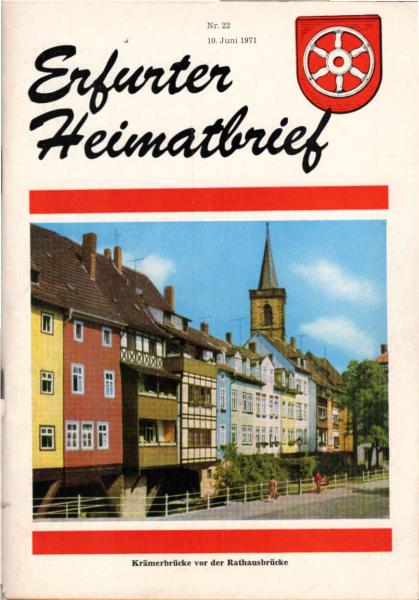 Erfurter Heimatbrief Nr. 22, 10. Juni 1971
