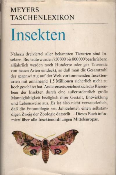 Insekten : Taschenlexikon d. Entomologie unter bes. Berücks. d. Fauna Mitteleuropas.