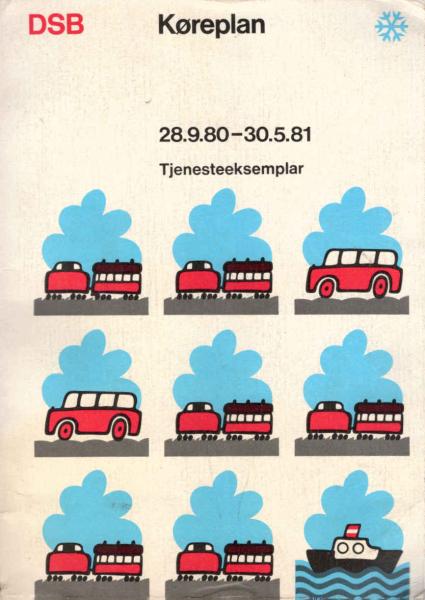 DSB Koreplan 28.9.80 - 30.05.81
