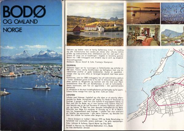 Norge. Bodo og Omland [Prospekt].