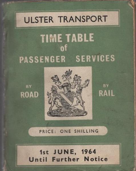 Time table of passenger services by road [and] rail; 1st June, 1964