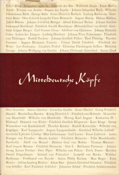 Mitteldeutsche Köpfe : Lebensbilder aus e. Jahrtausend.