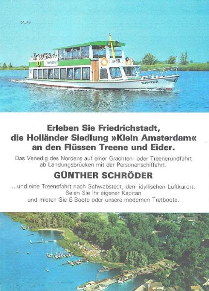 Erleben Sie Friedrichstadt, die Holländer Siedlung "Klein Amsterdam" an den Flüssen Treene und Eider (Faltprospekt)