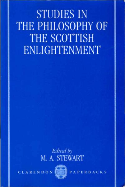 Studies in the philosophy of the Scottish enlightenment