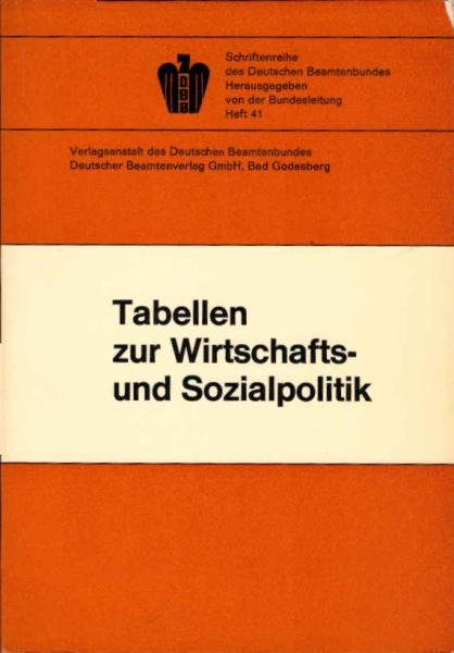 Tabellen zur Wirtschafts- und Sozialpolitik.