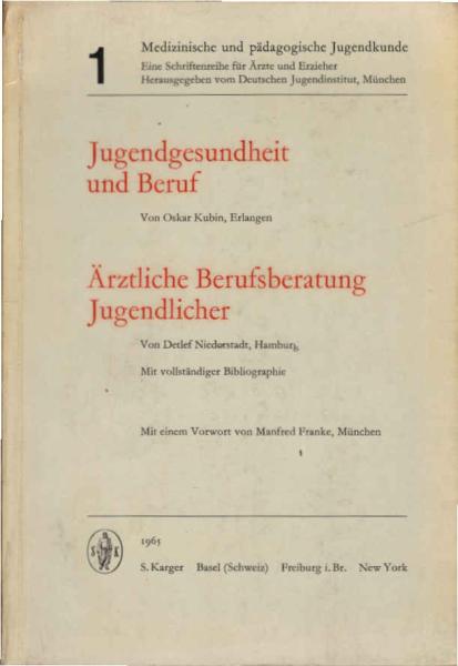 Jugendgesundheit und Beruf.