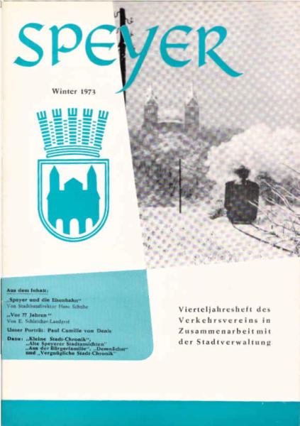 Speyer : Vierteljahresheft ; Teil: Heft 4, Winter 1973.