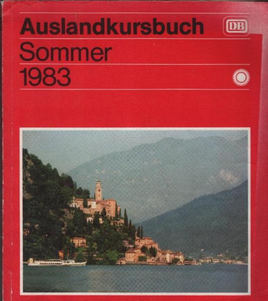 Auslandskursbuch ; Sommer 1983. 29. Mai bis 24. September 1983.