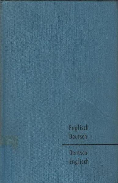 Wörterbuch englisch-deutsch, deutsch-englisch.