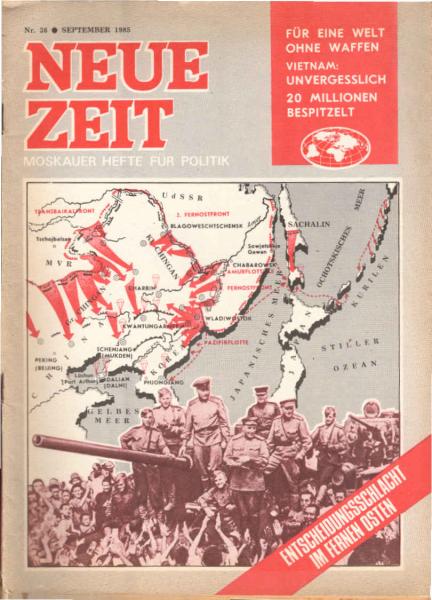 Neue Zeit. Moskauer Hefte für Politik ; Nr. 36