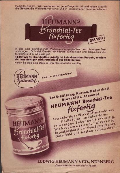 Heumann's Bronchial-Tee fixfertig (Werbeschrift)