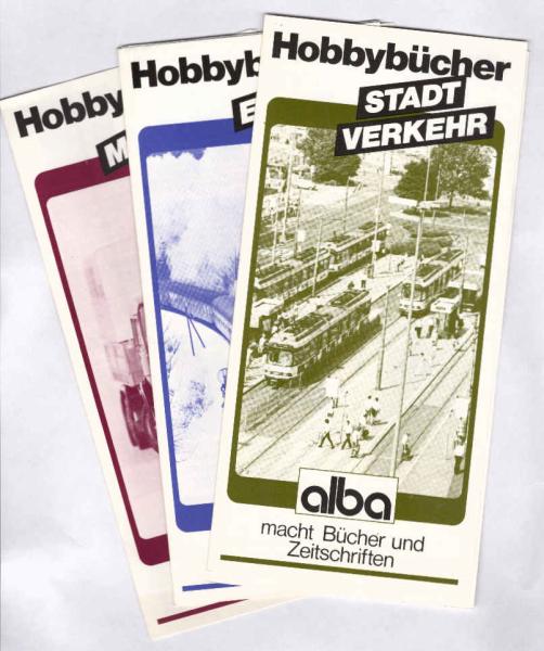 Eisenbahn, Modellbau, Stadtverkehr ; Satz von 3 Programmvorschauen.