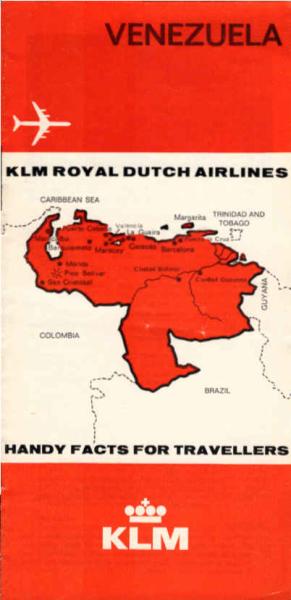 KLM Royal Dutch Airlines : Venezuela (Faltblatt)