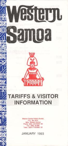 Western Samoa : Tariffs & Visitor Information. January 1993