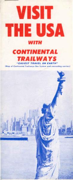 Visit the USA with Continental Trailways (Faltprospekt)