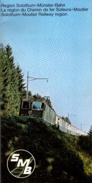Region Solothurn–Münster-Bahn = La région du Chemin de fer Soleure–Moutier = Solothurn–Moutier Railway region (Faltprospekt)