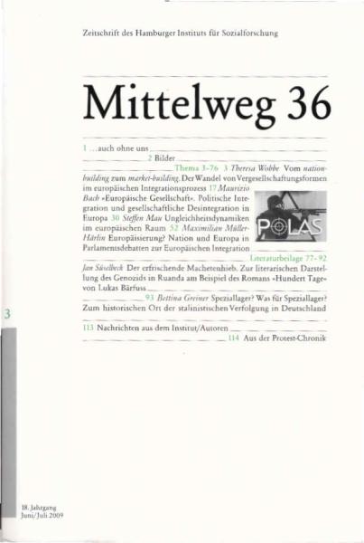 Mittelweg 36 : Zeitschrift des Hamburger Instituts für Sozialforschung; 3 / 2009.