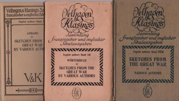 Sketches from the Great War by various authors (mit Wörterbuch und Anhang).