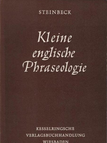 Kleine englische Phraseologie.