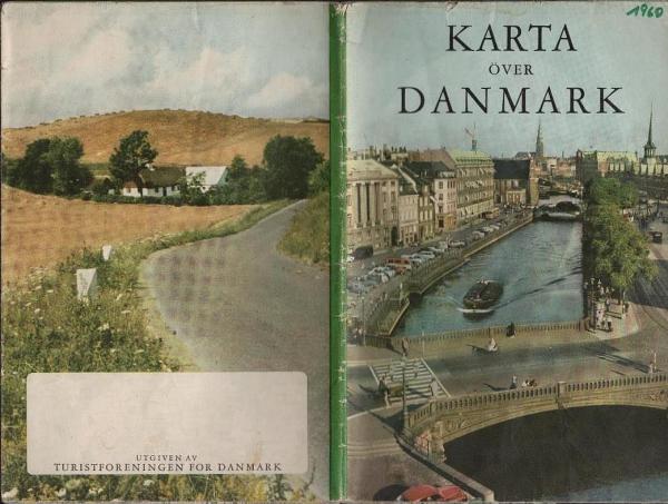 Karta över Danmark