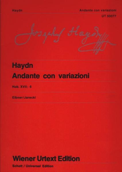 Andante con variazioni : Hob. XVII: 6. UT 50077