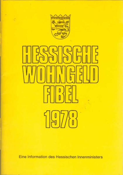 Hessische Wohngeldfibel 1978.
