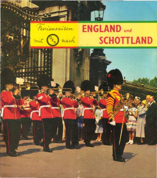 1961 mit der Stoomvaart-Mij. Zeeland nach England und Schottland. (Faltprospekt)