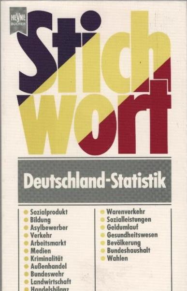 Stichwort Deutschland-Statistik.