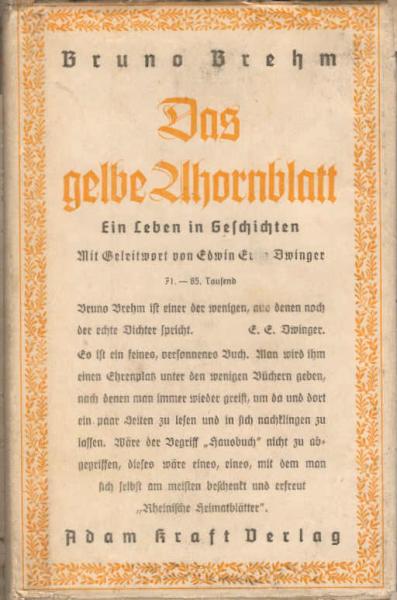 Das gelbe Ahornblatt : Ein Leben in Geschichten.
