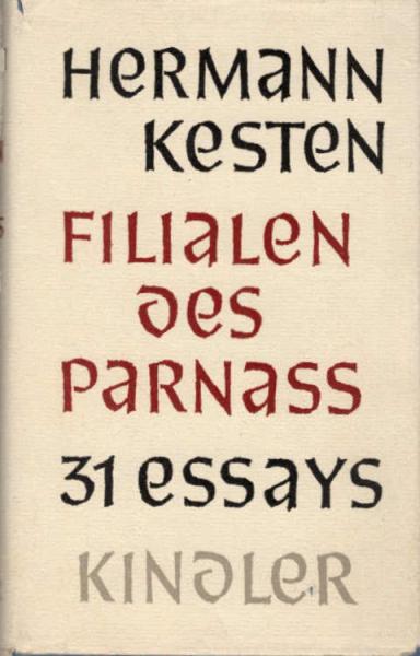 Filialen des Parnass : 31 Essays.