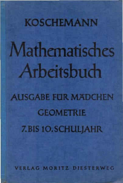 Geometrie : Ausgabe für Mädchen ; für das 7. bis 10. Schuljahr