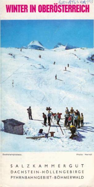 Winter in Österreich: Salzkammergut, Dachsteon-Höllengebirge, Pyhrnbahngebiet-Böhmerwald. (Faltblatt)