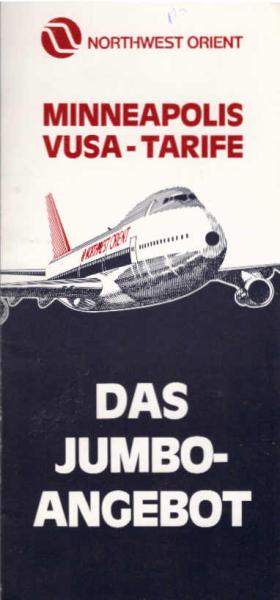 Minneapolis Vusa - Tarife (Faltblatt)