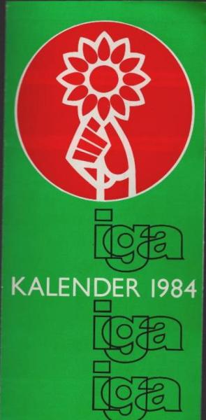 iga Kalender 1984 : Ausstellungen und Veranstaltungen des Jahres auf einen Blick (Faltblatt).