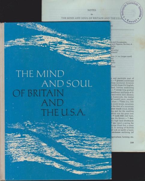 The Mind and soul of Britain and the U.S.A. : Lesebuch f.d. Oberstufe. (Hauptt. + Beiheft)