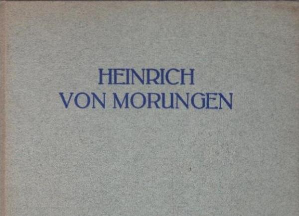 Heinrich von Morungen.