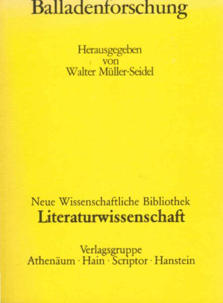 Balladenforschung.