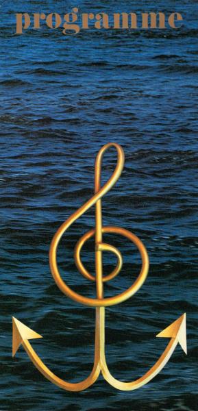 Programm : Konzert der klassischen Instrumental- und Vokalmusik in der Darbietung der Taras - Band. Mittwoch, den 9. März 1983, Atlantischer Ozean.