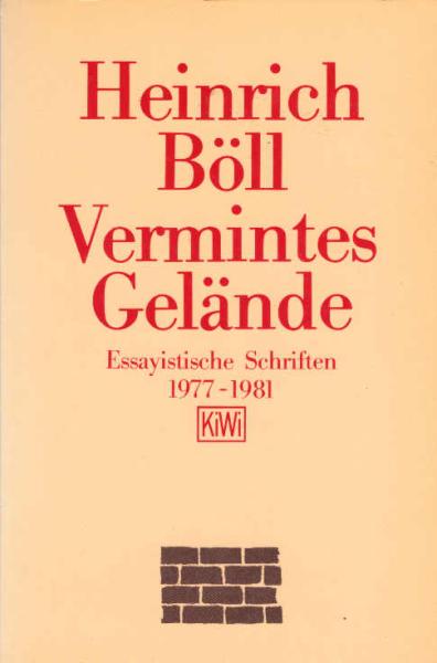 Vermintes Gelände : essayist. Schr. 1977 - 1981.