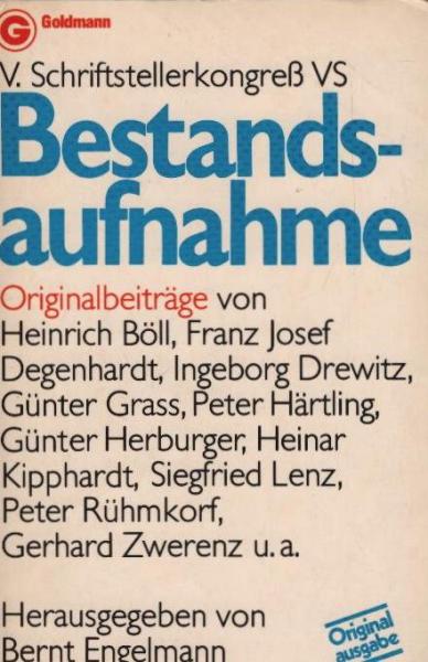 Bestandsaufnahme.