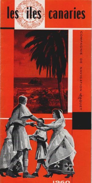 les iles canaries; 1960 (Faltprospekt)